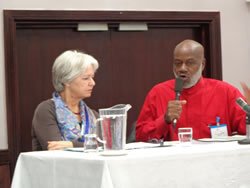 Shujaa Graham with Phyllis Prentice